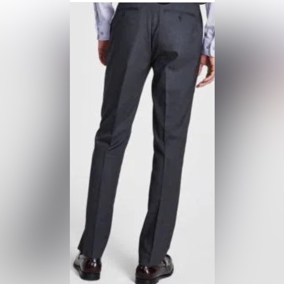 MENS CALVIN KLEIN CLASSIC SLIM FIT DARK GRAY WRINKLE FREE DRESS PANTS SZ 34X30 - Picture 11 of 11
